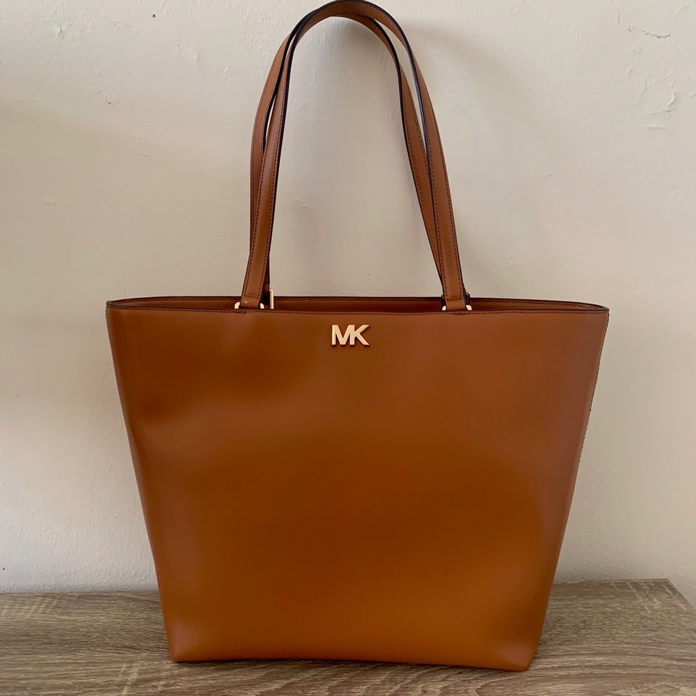 Michael Kors Mott Leather Tote 30F7GOXT2L in Acorn